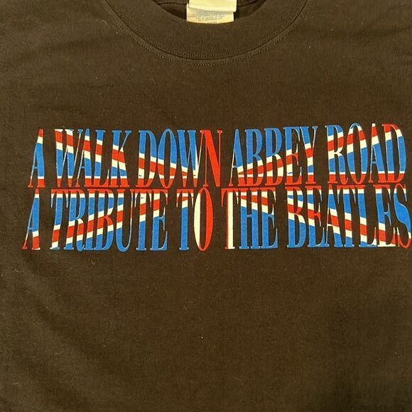 2002 vintage szXL SS A Walk Down Abbey Road a tribute to the Beatles Tshirt NWOT - Picture 3 of 10